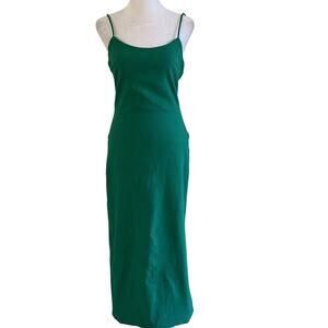 Because of Alice boa. Maxi Dress Bodycon Spaghetti Strap Back Slit Stretch Zip